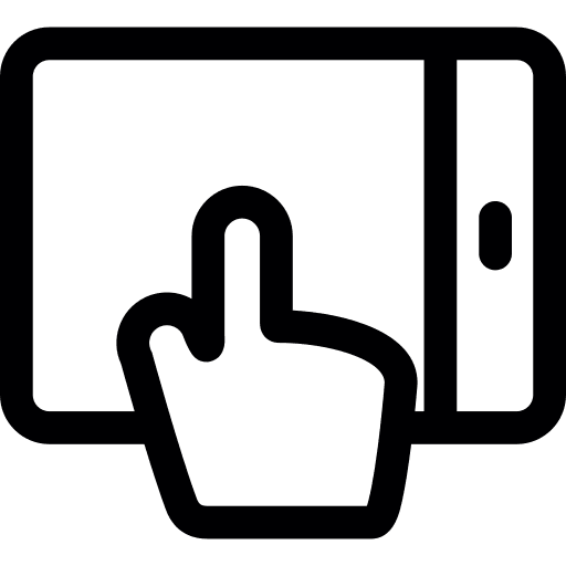 Hand hand gesture cursor technology icon