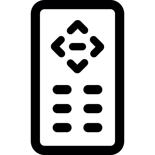 Remote control remote control multimedia option tv icon