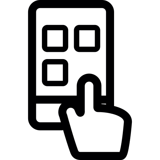 App technology touch screen touch screen phone icon