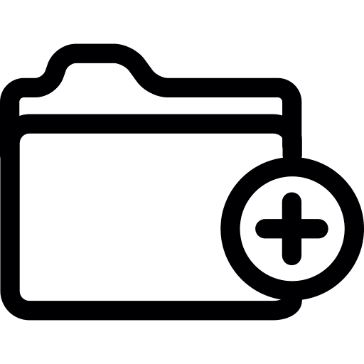 Folder adding addition folder icon