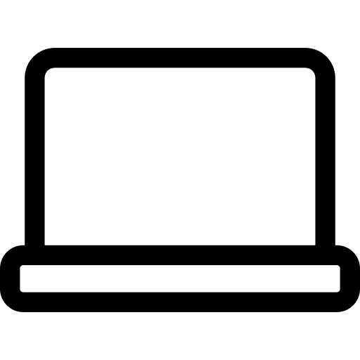 Open laptop screen laptops computers icon