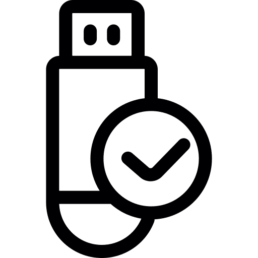 Check file storage technology checking icon