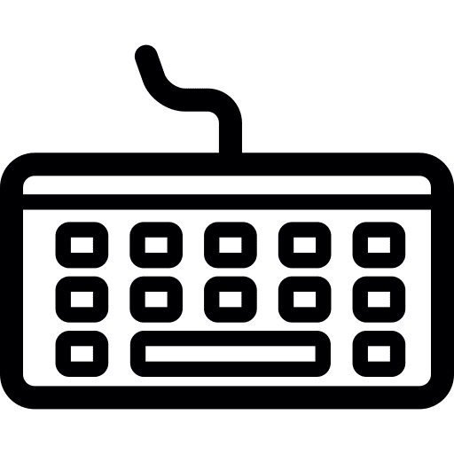 Computer writing tool keyboard keyboards icon