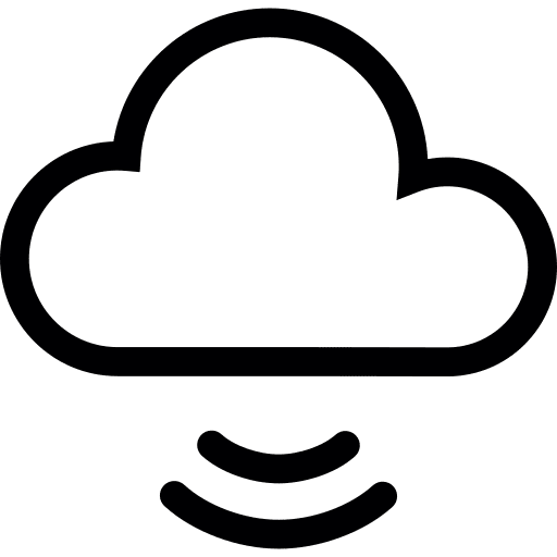 Cloud cloud cloud storage signals icon