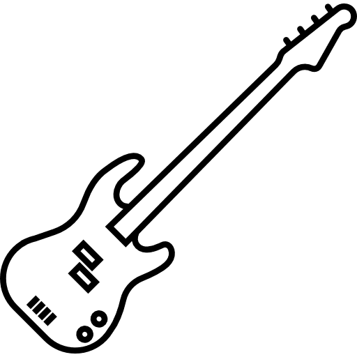 Bass guitar rythm bass guitar string instrument icon