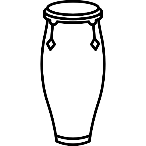 Conga caribean rythm percussion instrument icon Conga caribean rythm percussion instrument icon