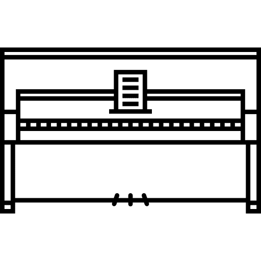 Pianino music keyboard key icon Pianino music keyboard key icon