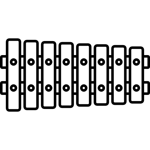 Xylophone classical music folk icon Xylophone classical music folk icon