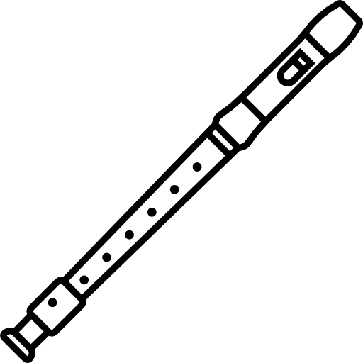 Flute orchestra music wind instrument icon Flute orchestra music wind instrument icon