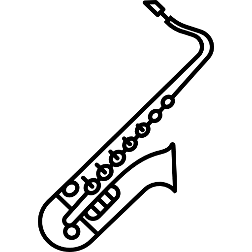 Saxophone jazz wind instrument musical instrument icon Saxophone jazz wind instrument musical instrument icon