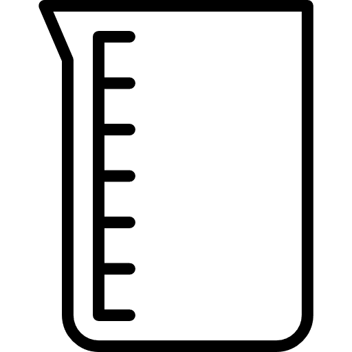 Beaker science laboratory tool icon