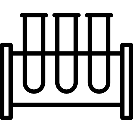 Test tube rack chemistry chemical science icon