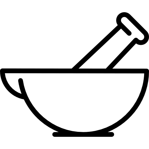 Mortar cooking science tool icon