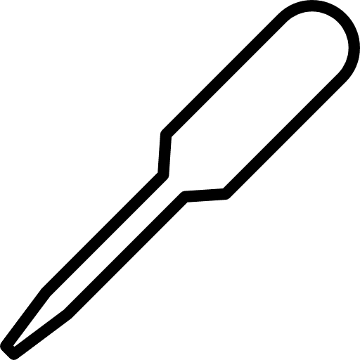 Pipette science laboratory tool icon