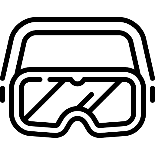 Protection glasses security tool secure icon