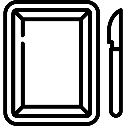 Dissecting pan science lab surgery icon