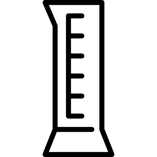 Graduated cylinder graduated cylinder laboratory tool icon
