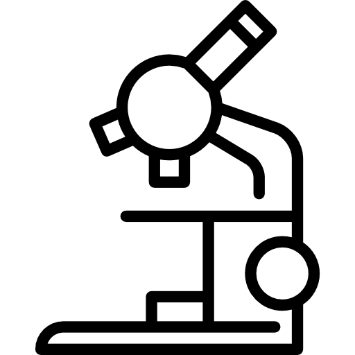 Microscope laboratory tool lab icon