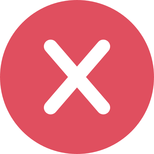 Cancel criss cross error interface icon