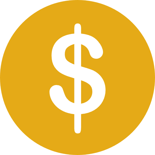Dollar symbol bank money finances icon