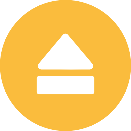 Eject multimedia option ui music player icon