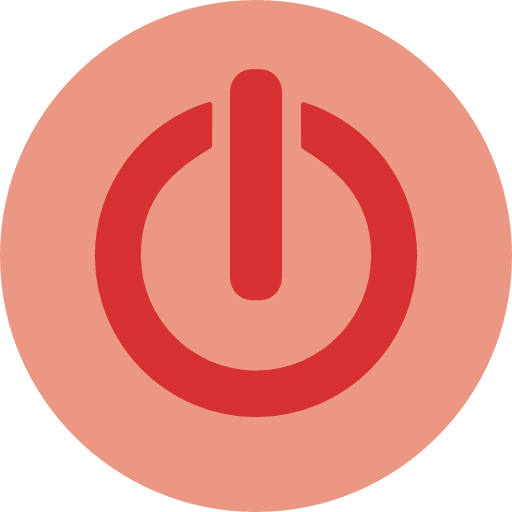 Power button power power button energy icon