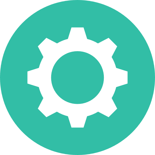 Settings cogwheel gear configuration icon