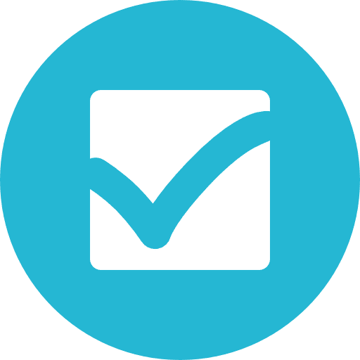 Checked true blue tick tick icon