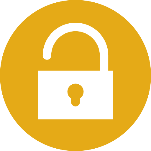 Padlock security tools and utensils lock icon