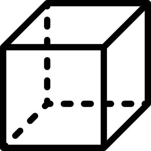 Cube interface shapes and symbols shapes icon