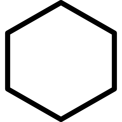 Hexagon hexagon polygonal shapes icon