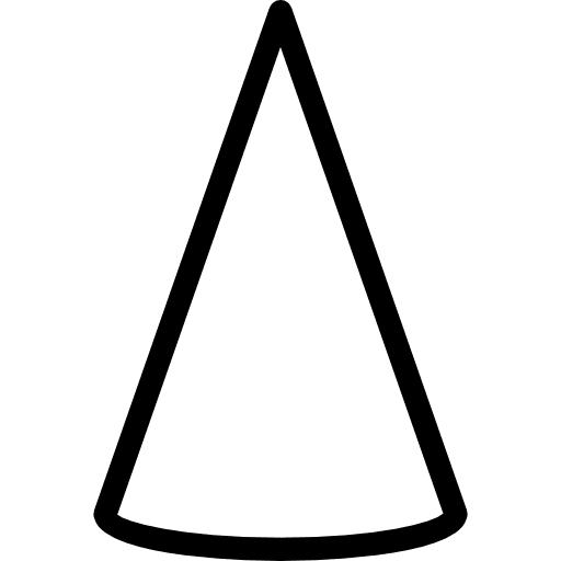 Cone cone shapes and symbols graphic design icon