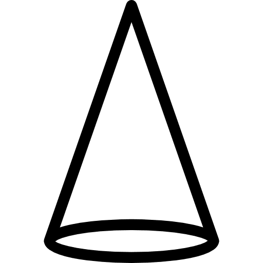 Cone shapes graphic design edit tools icon