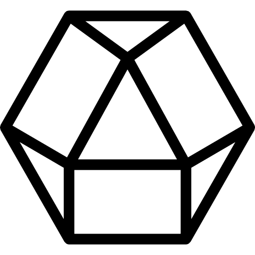 Dodecahedron complexity geometry polygonal icon