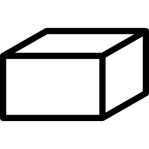 Hexahedron shapes polygonal shapes and symbols icon