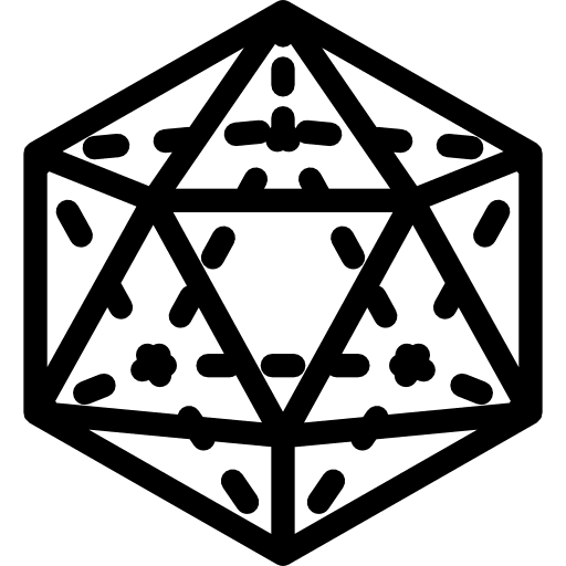 Icosahedron icosahedron polygonal geometry icon
