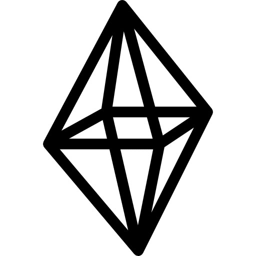 Octahedron geometrical shapes and symbols shapes icon