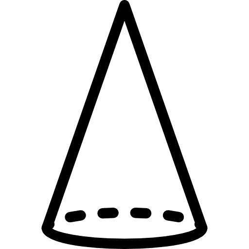 Cone graphic design shapes and symbols edit tools icon