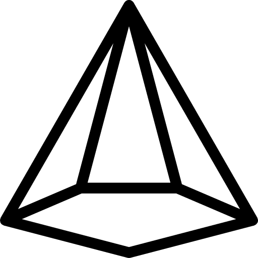 Cone graphic design shapes interface icon