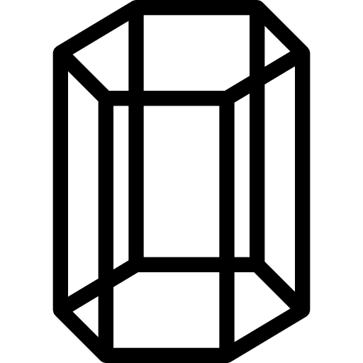 Cylinder geometry shapes polygonal icon