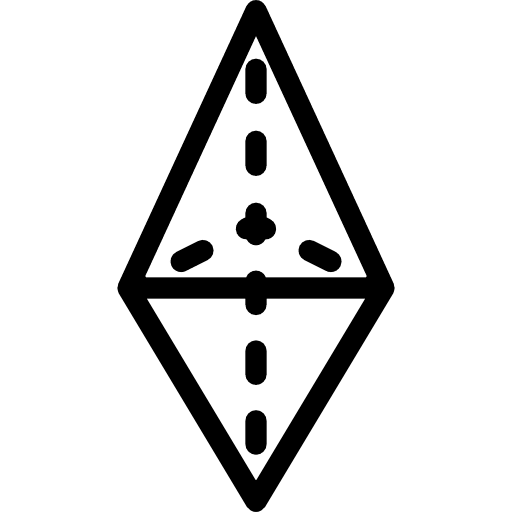 Tetrahedron polygon tetrahedron shapes and symbols icon