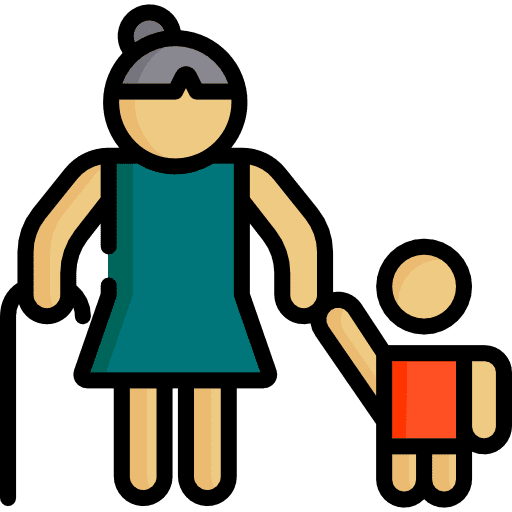 Grandmother woman people granddaughter icon