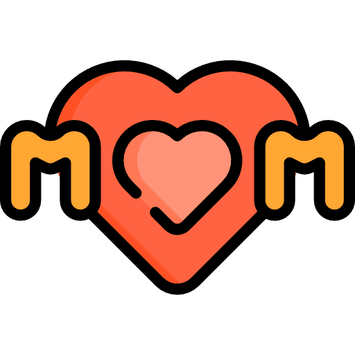 Mother celebration heart love icon Mother celebration heart love icon