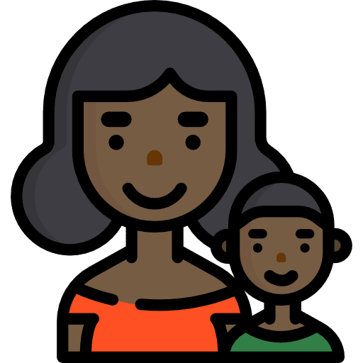 Mother kid and baby motherhood family icon Mother kid and baby motherhood family icon
