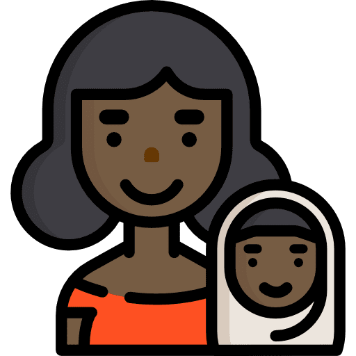 Mother mother family baby icon