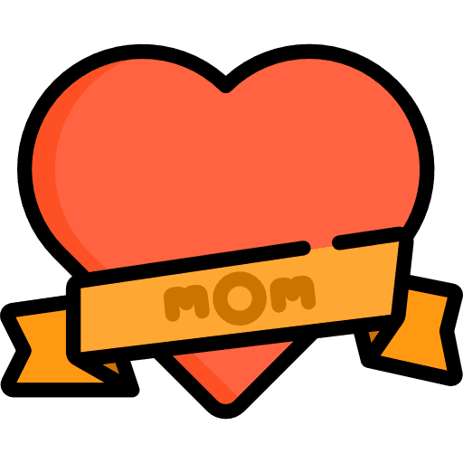 Mother mother love and romance heart icon Mother mother love and romance heart icon