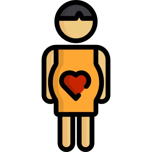 Pregnant women reproduction female icon Pregnant women reproduction female icon