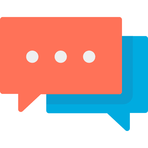 Chat conversation speech bubble multimedia icon