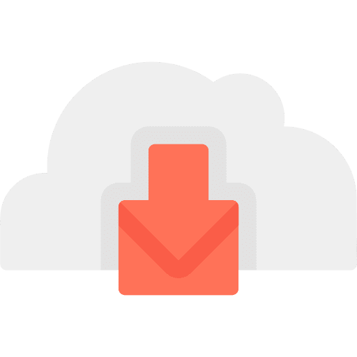 Cloud computing email cloud computing data icon