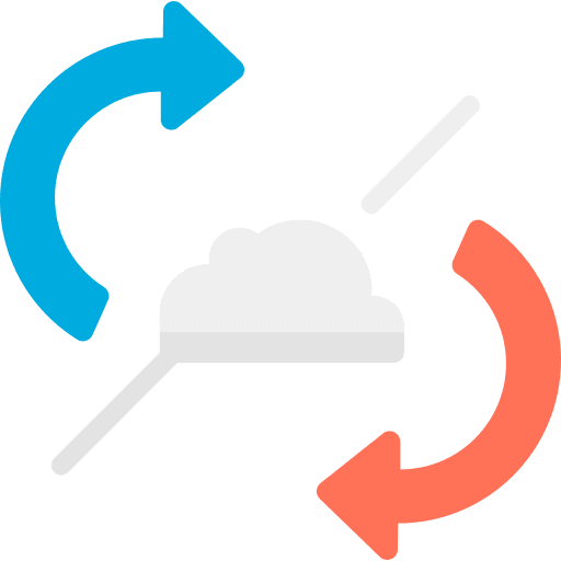 Cloud computing refresh multimedia option storage icon